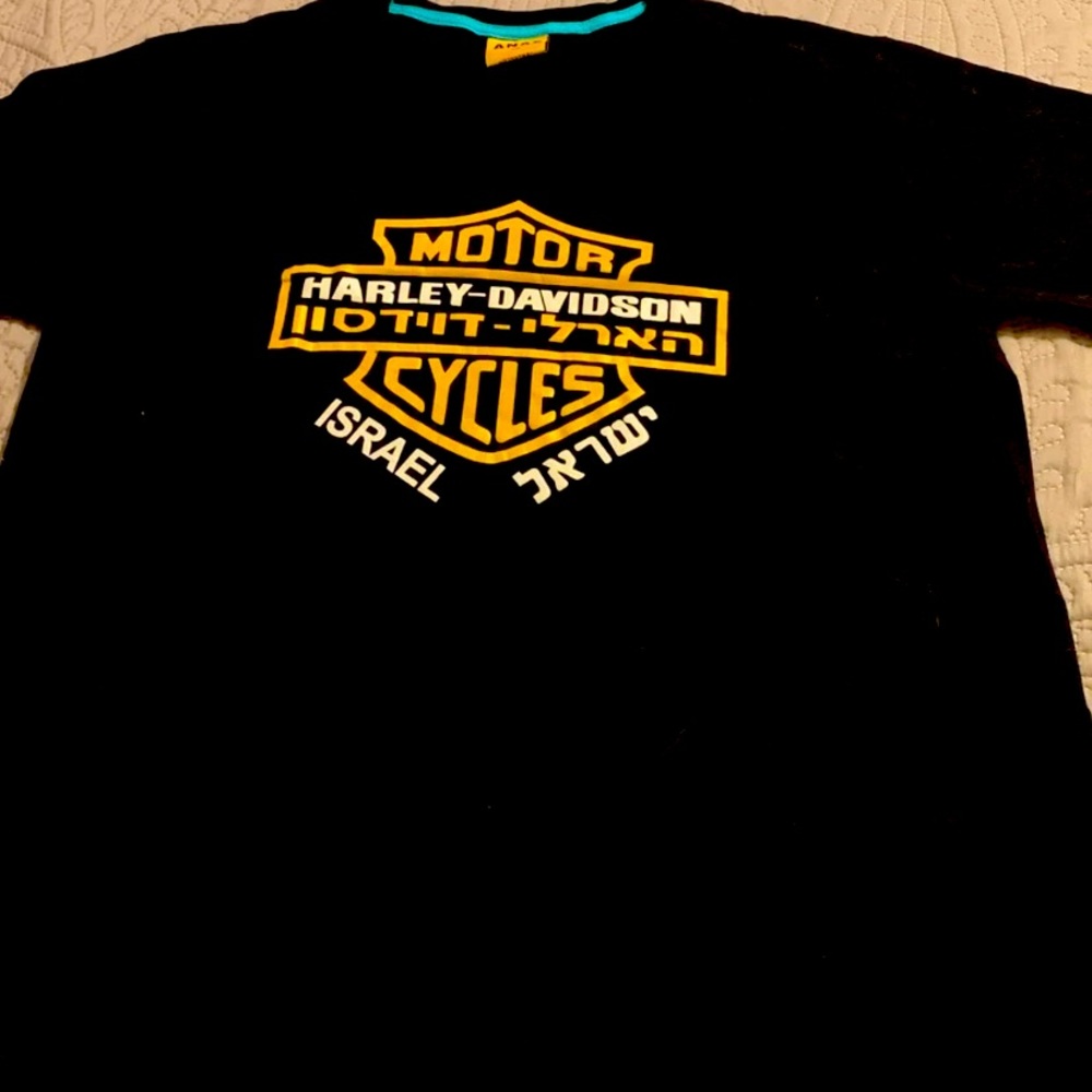 NWOT Israel Harley Davidson Men’s T shirt